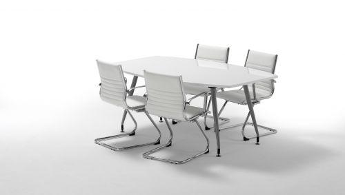 Ritz Cantilever Chair Ivory Soft Bonded Leather BR000124