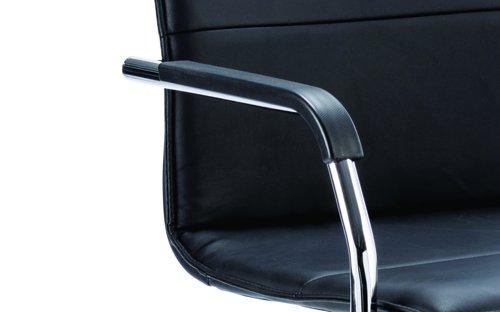 Echo Cantilever Chair Black Soft Bonded Leather BR000178 Dynamic