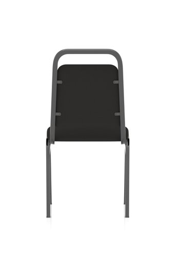 80403DY - Banqueting Stacking Visitor Chair Black Frame Black Fabric BR000196
