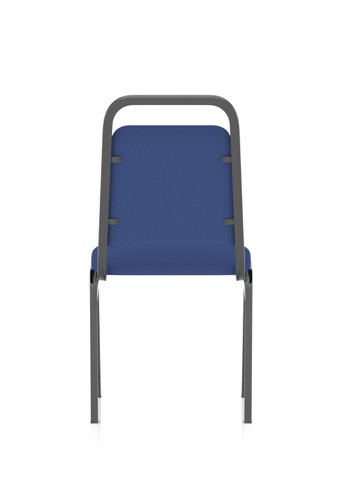 Banqueting Stacking Visitor Chair Black Frame Blue Fabric BR000197