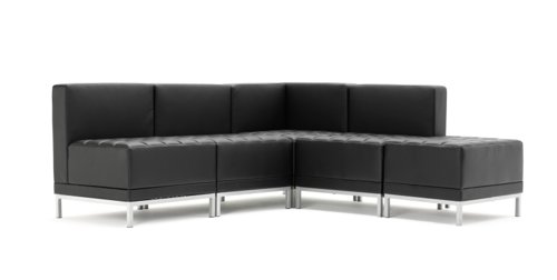 60813DY | Turn corners and create an integrated modular seating look with this contemporary version of our crowd pleasing comfort break out solution. 