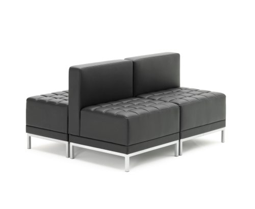 60820DY | Turn corners and create an integrated modular seating look with this contemporary version of our crowd pleasing comfort break out solution. 