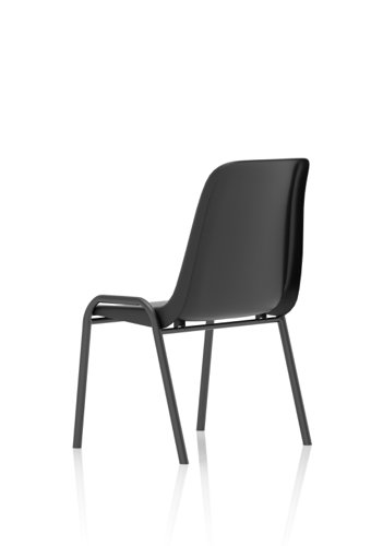 Polly Stacking Visitor Chair Black Polypropylene BR000202 60393DY Buy online at Office 5Star or contact us Tel 01594 810081 for assistance
