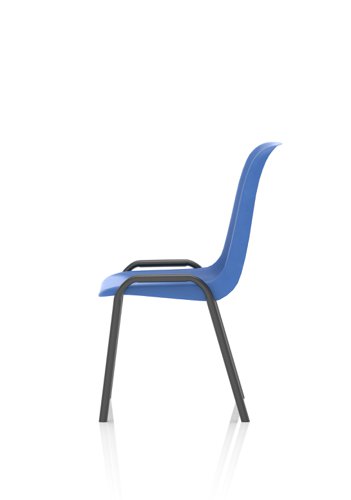 Polly Stacking Visitor Chair Blue Polypropylene BR000203 60400DY