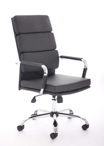 Advocate Executive Chair Black Bonded Leather With Arms
