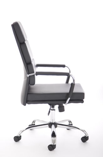 BR000204 Advocate Executive Chair Black Soft Bonded Leather With Arms
