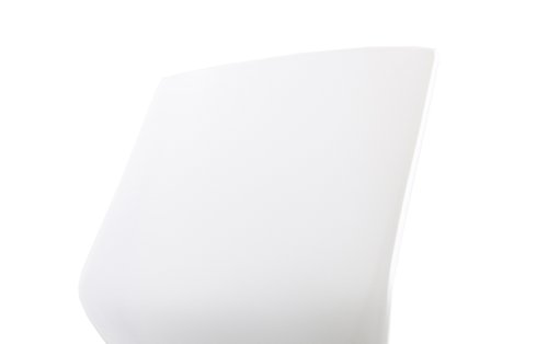 Florence White Frame High Stool Grey Fabric BR000210