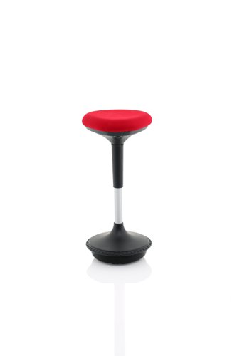 Sitall Deluxe Visitor Stool Red Fabric Seat