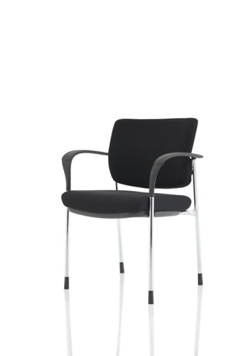 Brunswick Deluxe Black Fabric Back Chrome Frame BR000222 Banqueting & Conference Chairs 80697DY