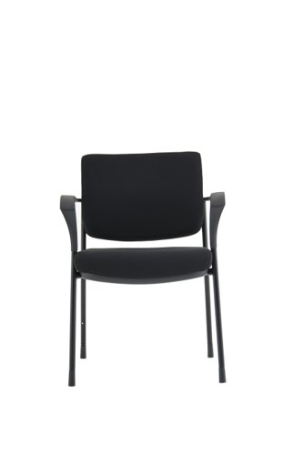 Brunswick Deluxe Black Fabric Back Black Frame BR000223 Banqueting & Conference Chairs 80690DY