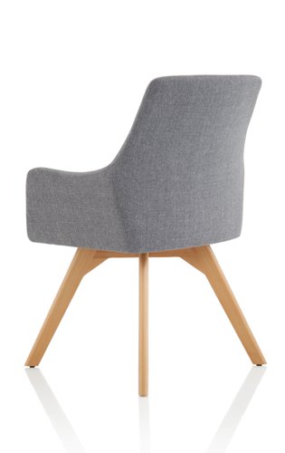 82097DY | The natural beauty of wood is emphasised with the Carmen chair that has a solid timber frame mounted by a stunning seat and back design with integral armrests,  Timeless elegance for any office environment.