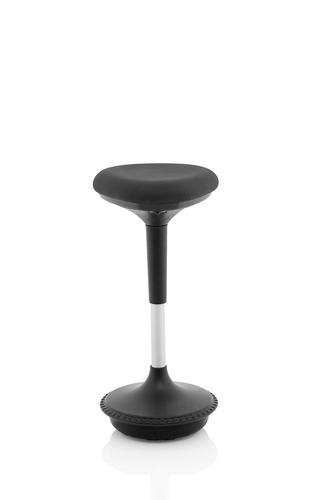 Sitall Deluxe Visitor Stool Black Fabric Seat