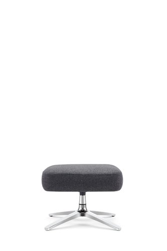 Sofia Footstool Charcoal Cashmere Upholstery - BR000306