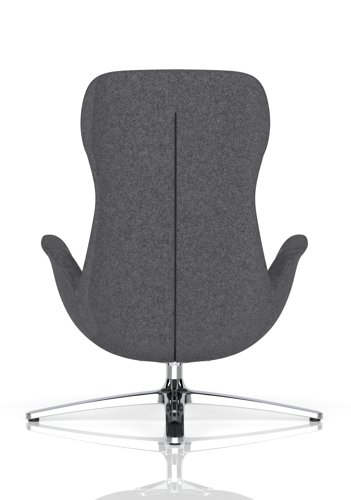 Etta Dark Grey Cashmere Lounge Chair