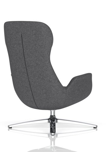 Etta Dark Grey Cashmere Lounge Chair