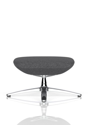 Etta Dark Grey Cashmere Footstool