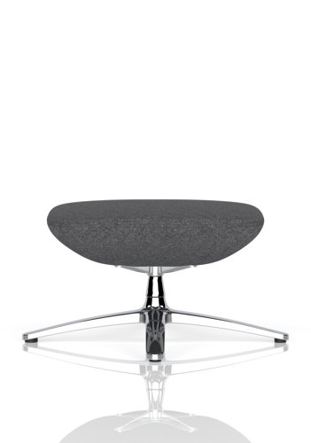 Etta Dark Grey Cashmere Footstool