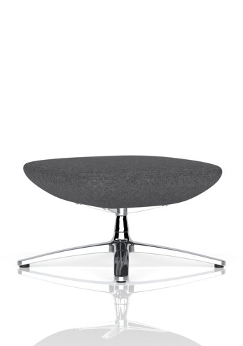 Etta Dark Grey Cashmere Footstool