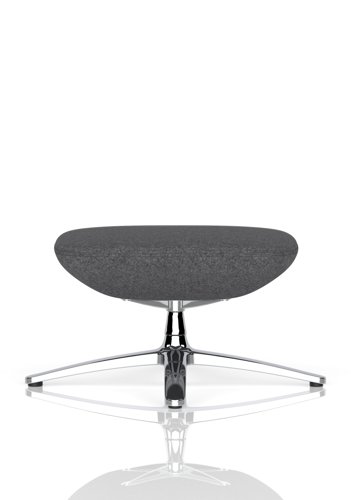 Etta Dark Grey Cashmere Footstool