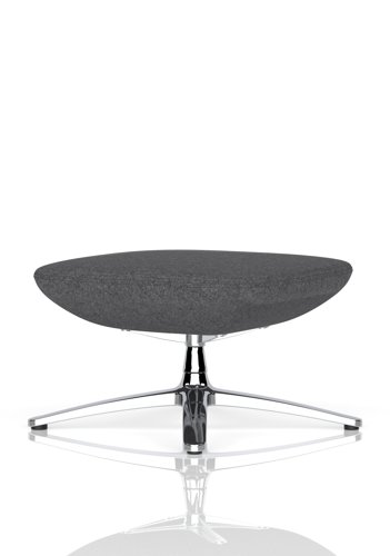 Etta Dark Grey Cashmere Footstool