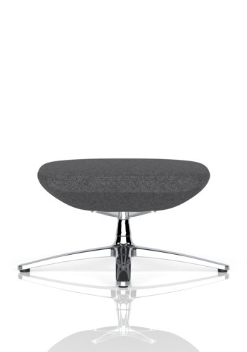 Etta Dark Grey Cashmere Footstool