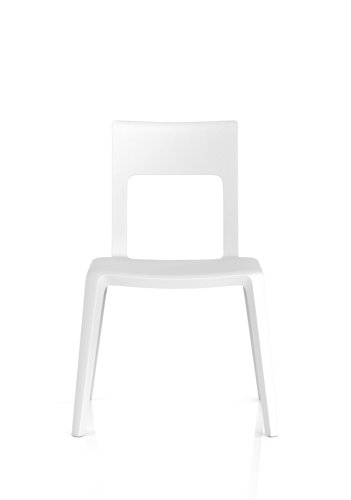 Nest Edge Stacking Cafe & Bistro Chair White