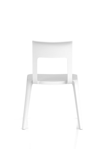 Nest Edge Stacking Cafe & Bistro Chair White