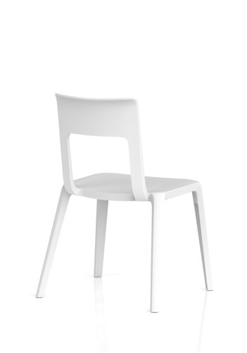 Nest Edge Stacking Cafe & Bistro Chair White