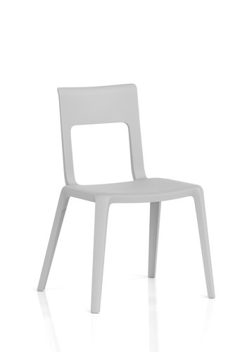 Nest Edge Stacking Cafe & Bistro Chair Grey