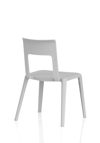 Nest Edge Stacking Cafe & Bistro Chair Grey