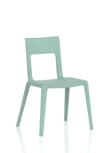 Nest Edge Stacking Cafe & Bistro Chair Green