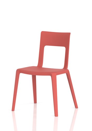 Nest Edge Stacking Cafe & Bistro Chair Red