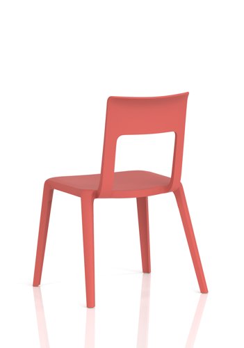 Nest Edge Stacking Cafe & Bistro Chair Red