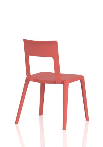 Nest Edge Stacking Cafe & Bistro Chair Red
