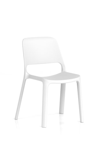 Nest Loop Stacking Cafe & Bistro Chair White