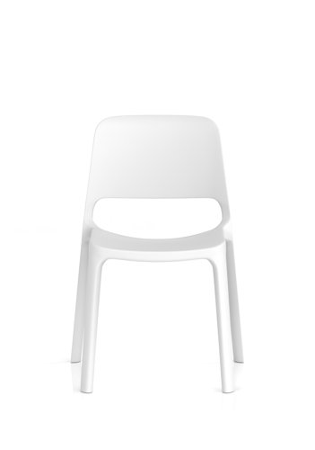 Nest Loop Stacking Cafe & Bistro Chair White