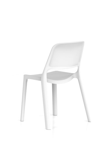 Nest Loop Stacking Cafe & Bistro Chair White