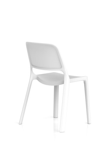 Nest Loop Stacking Cafe & Bistro Chair White