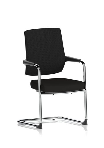 Vero Airmesh Back Cantilever Chair Black