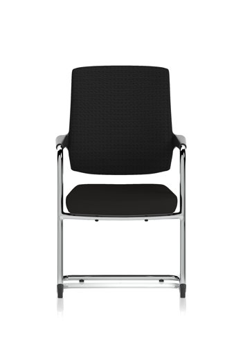 Vero Airmesh Back Cantilever Chair Black