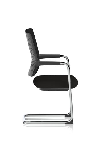 Vero Airmesh Back Cantilever Chair Black