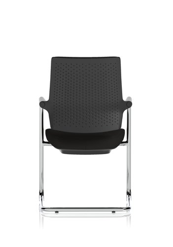 Vero Airmesh Back Cantilever Chair Black