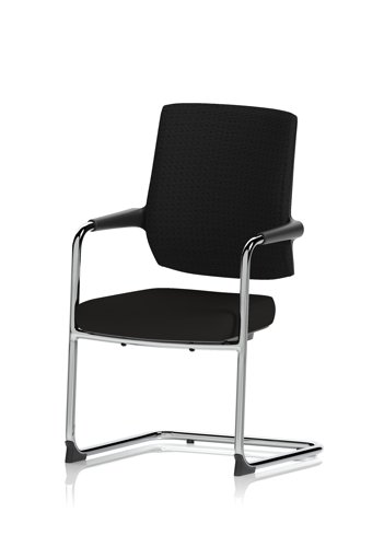 Vero Airmesh Back Cantilever Chair Black