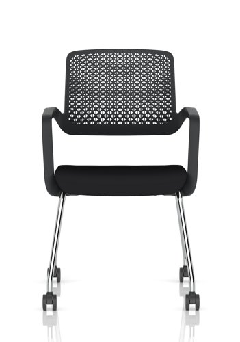 Cosmo Training Chair Black Frame Black Seat