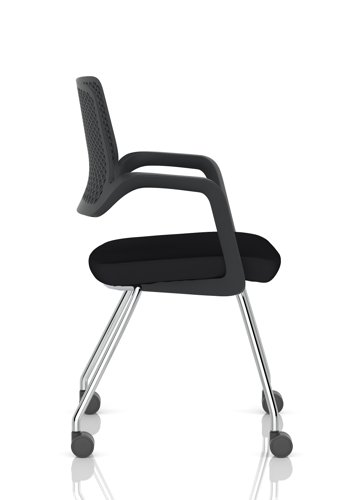 Cosmo Training Chair Black Frame Black Seat