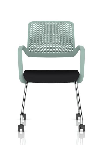 Cosmo Training Chair Green Frame Black Seat