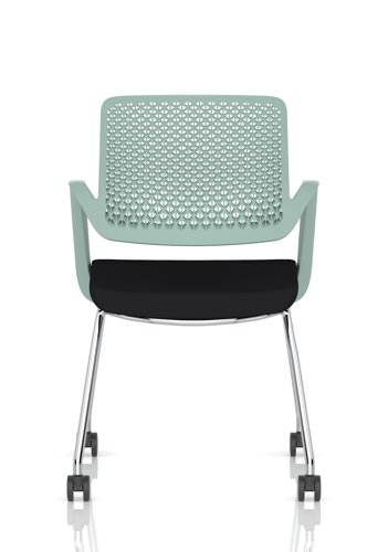 Cosmo Training Chair Green Frame Black Seat