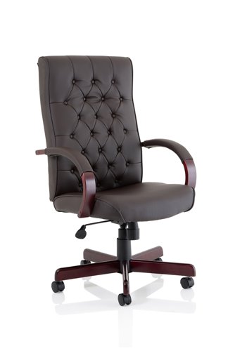 Chesterfield Executive Chair Brown Leather EX000003