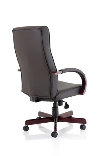Chesterfield Executive Chair Brown Leather With Arms | EX000003 | Dynamic