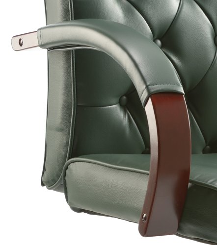 Trexus Chesterfield Executive Chair With Arms Leather Green Ref EX000006